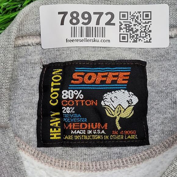 Vintage Virginia-Tech Sweatshirt Medium 20x27 Gray - Picture 8 of 10